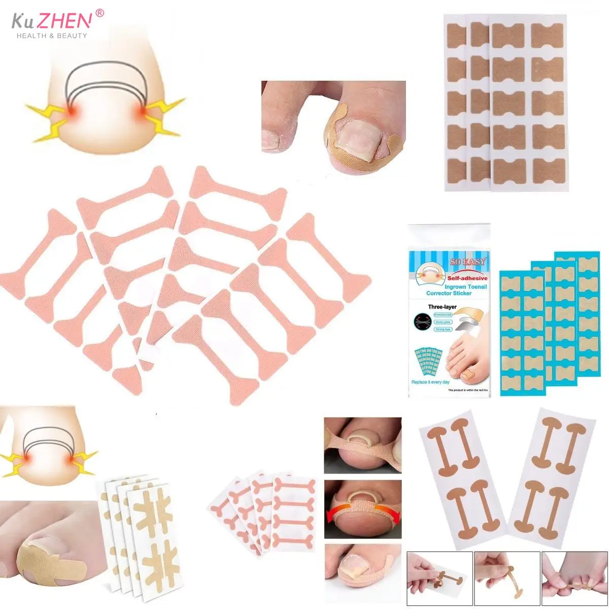 4/5/10/20/50Pc Ingrown Toenail Foot Corrector Stickers Toe Foot Nail Correction Patch Nail Sticker Foot ортопедические товары