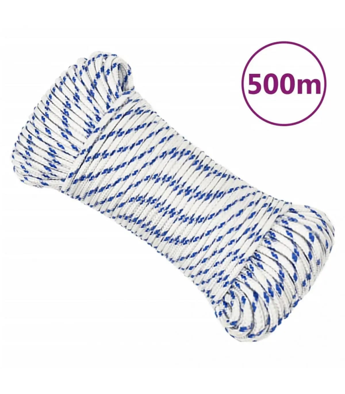 4 mm 500 m white polypropylene boat rope metal ropes and ropes