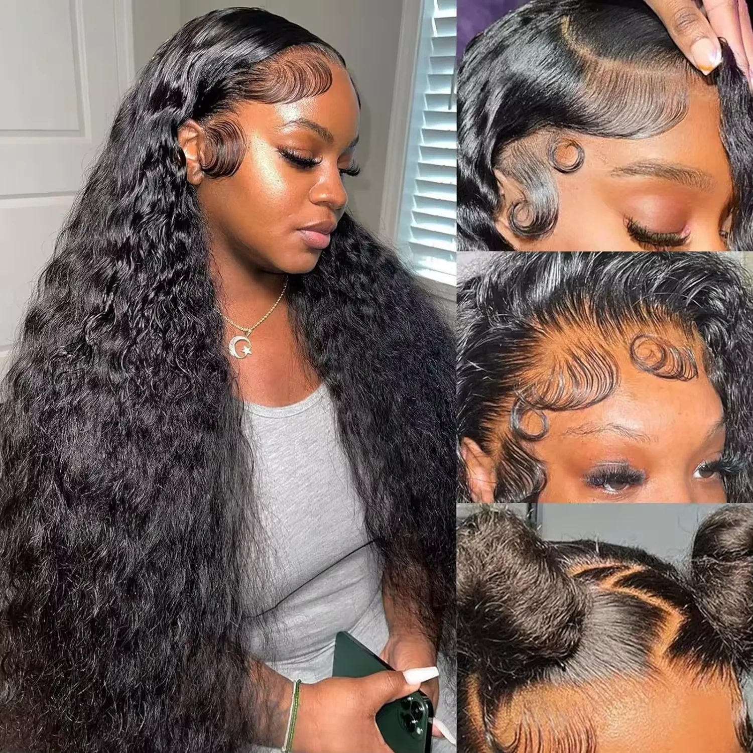 

Loose Deep Wave 13x6 Hd Lace Front Human Hair Wig For Women Brazilian Curly Glueless Wigs On Clearance Sale 200 Density 40 inch