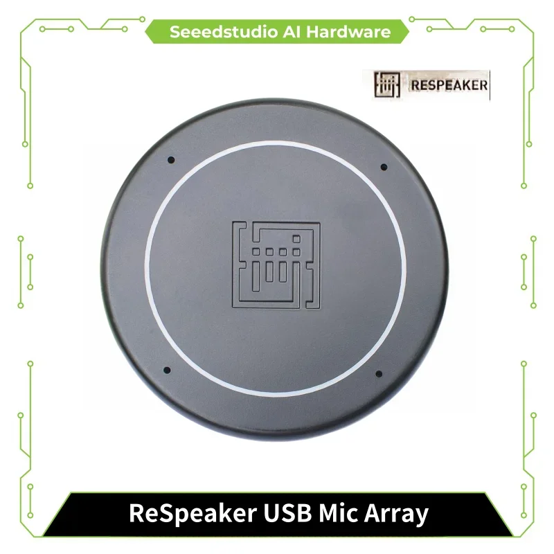 SmCpReSpeaker USB Mic Array V2.0 Plug&Play Far-field Microphone Array , Plug & Play, For Windows 10/8/7, Mac, Linux And Android
