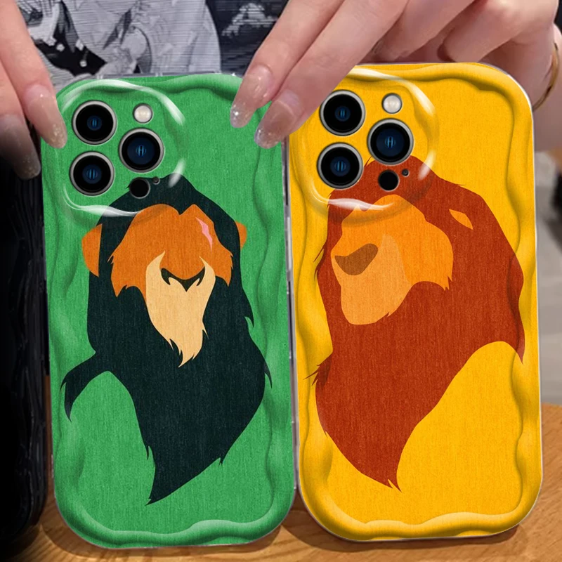 Disney The Lion King Cool For Apple iPhone 15 14 13 12 11 XS XR X Pro Max Plus Wave Oil Funda Cover Phone Case