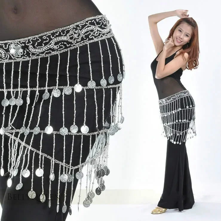 

Belly Dance Costumes Senior Beads Tassel Belly Dance Belts for Women Belly Dancing Hip Scarf Dancewear
