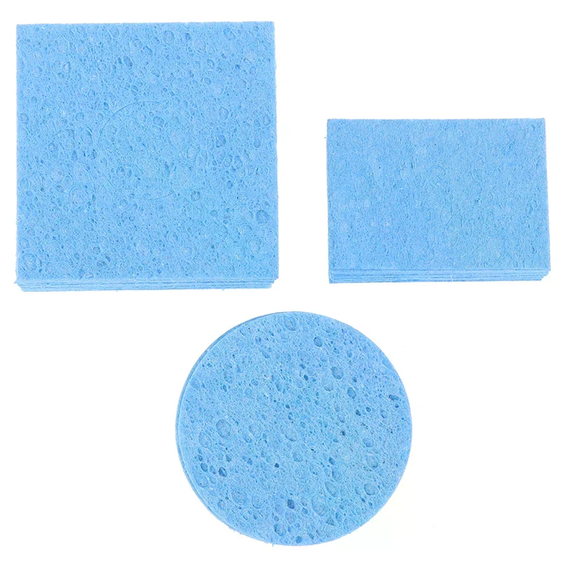 10Pcs/lot Blue Thick Soldering Sponge for BGA Soldering Iron Tip Cleaning Welding Head Cleaner Tools
