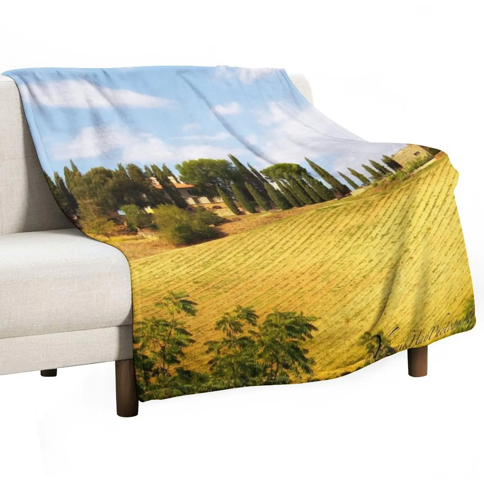 Tuscany in September - italy Throw Blanket Fashion Sofas Soft Plush Plaid Blankets Sofas Of Decoration Blankets