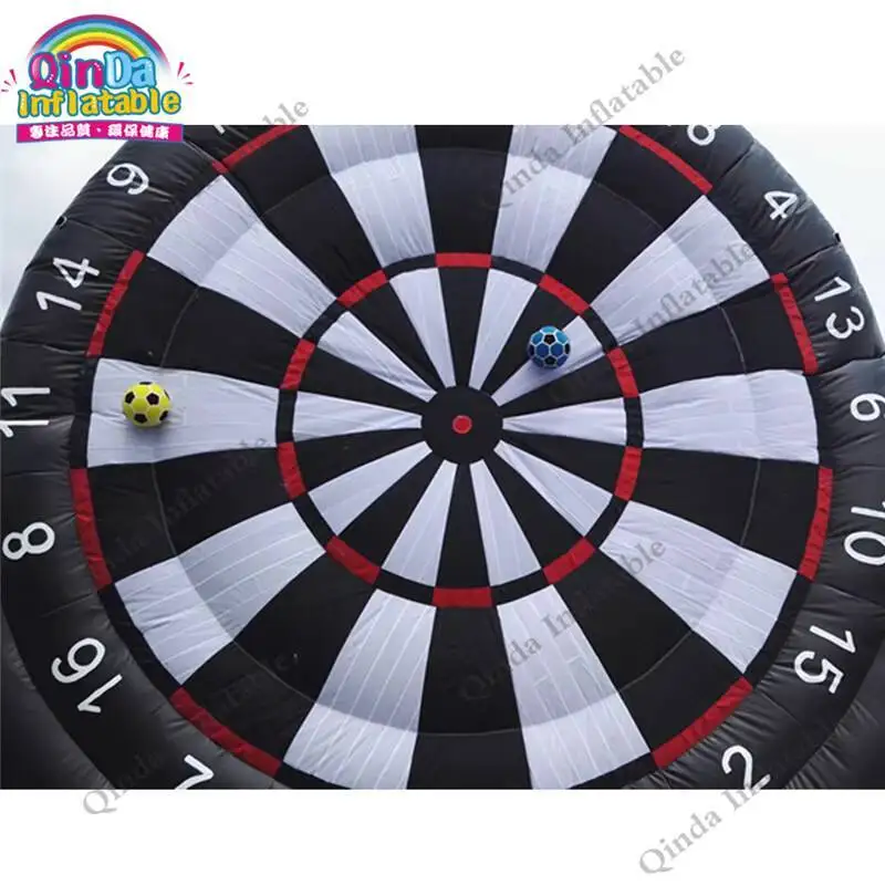 4M 0.55 Mm PVC Inflatable Dart Board For Sale ,Inflatable Football Dart Board Game With Air Blower And Sticky Soccer