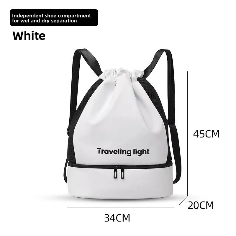 Sac de rangement portable pour maillots de bain, séparation sec-humide, sac étanche dédié pour les voyages et les sports