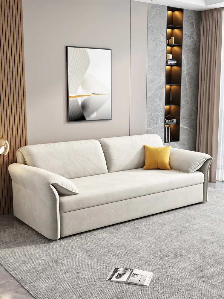 

Cream Wind Elephant Ears Sofa Bed Folding Small Apartment Functional Apartment Living Room