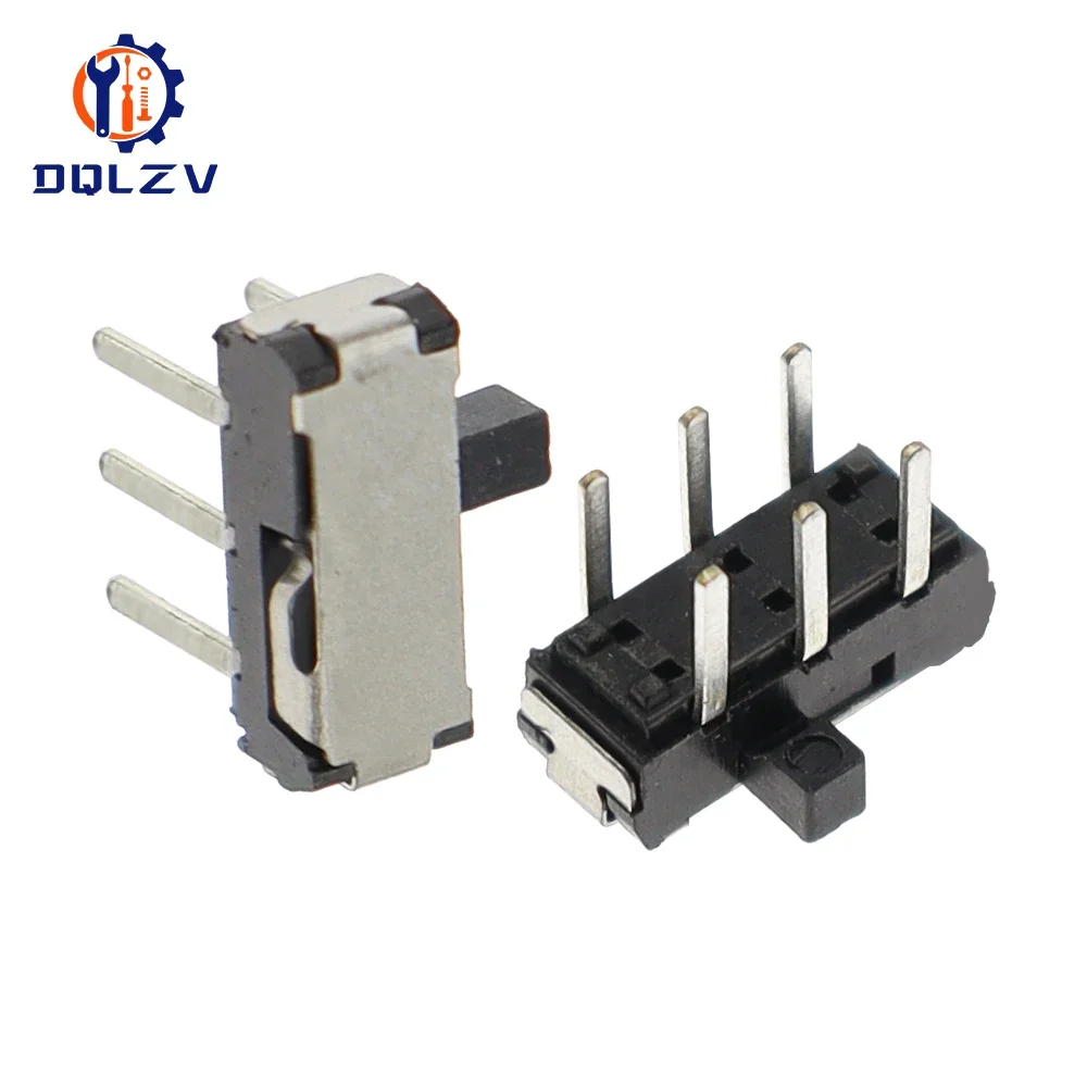 MSK-22D18 MINI Slide Switch 2P2T DPDT DIP 6Pin Side Slide Mini Toggle Switches Micro Slide Switches Black