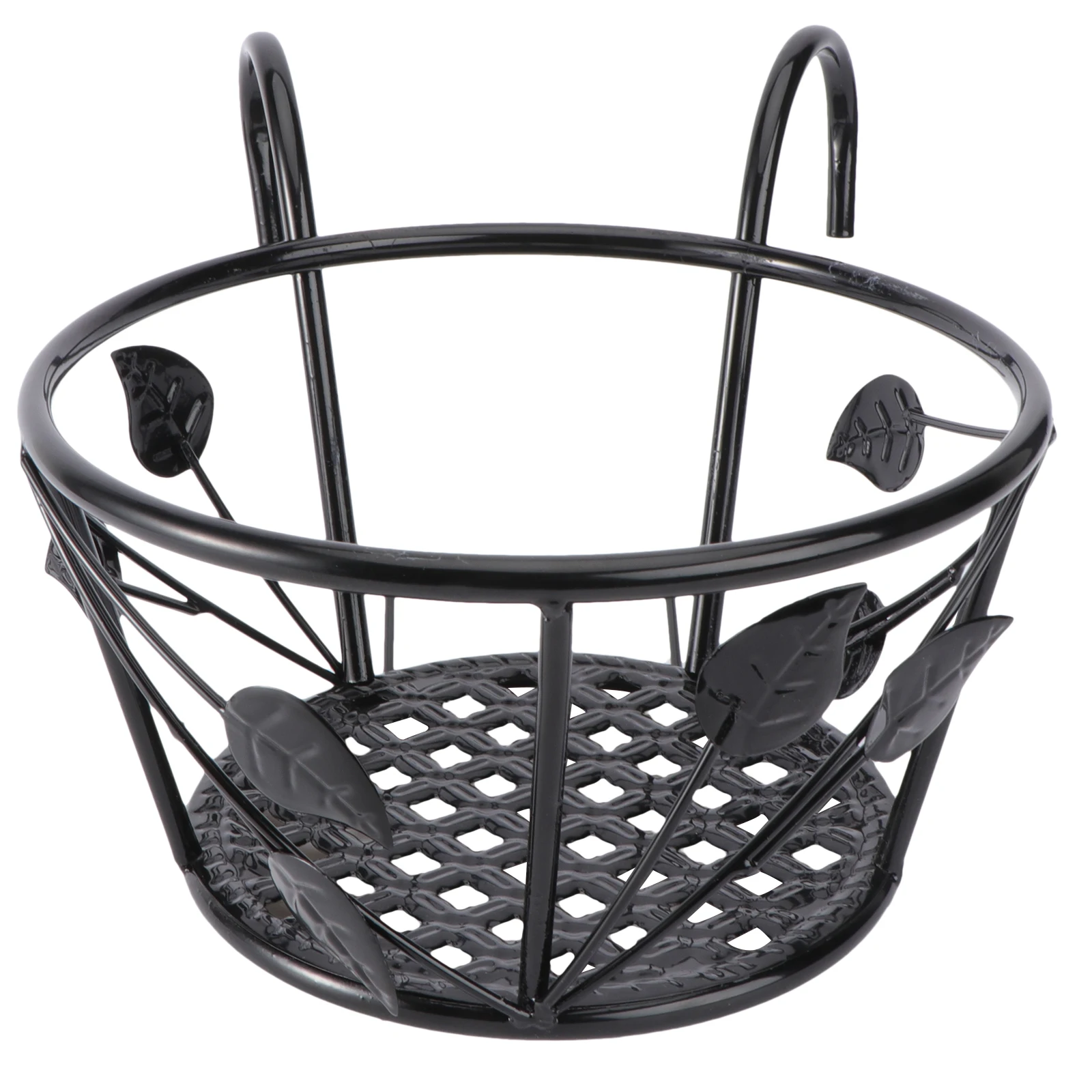 

1pc Iron Flowerpot Durable Hanging Planter Shelf Garden Balcony Railing Rack Storage Plant Iron Shelf Pot Display