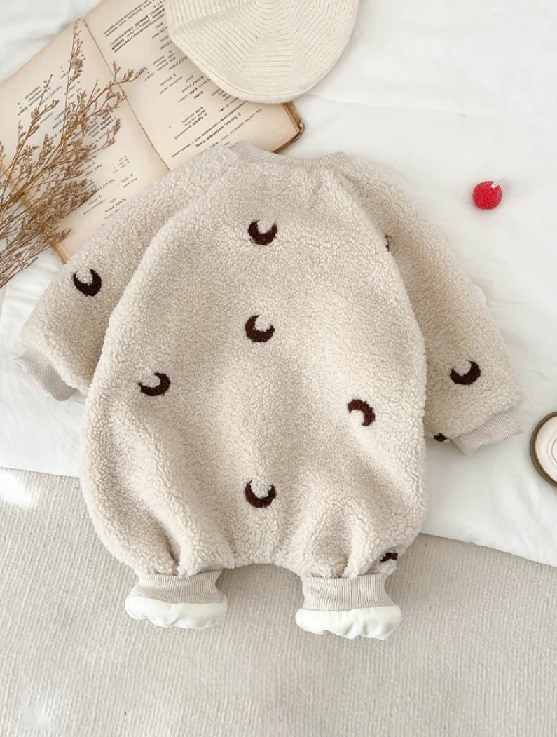 Winter Baby Clothes Newborn Thick Fleece Warm Baby Romper Girl Boy Jumpsuit Autumn Infant Boys Overalls Todder Jumpsuit Playsuit