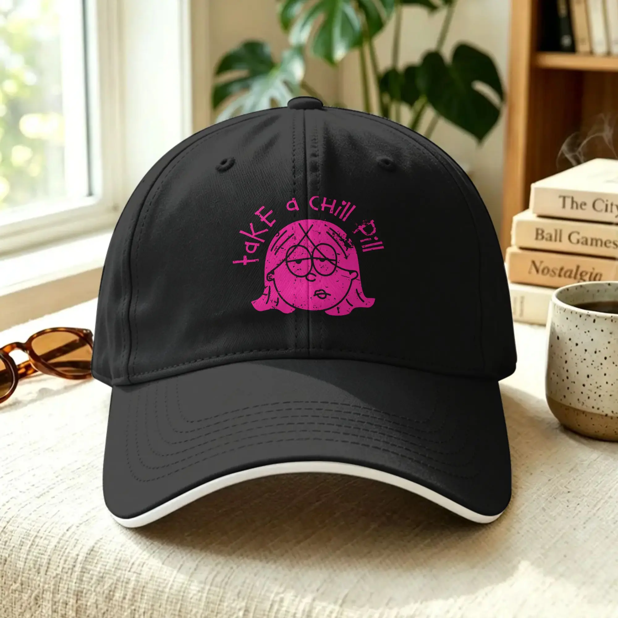 Lizzies McGuires Casual Baseball Cap Summer Take a Chill Pill Trucker Hat Sunscreen Hip Hop Hats Unisex Men y2k Baseball Caps