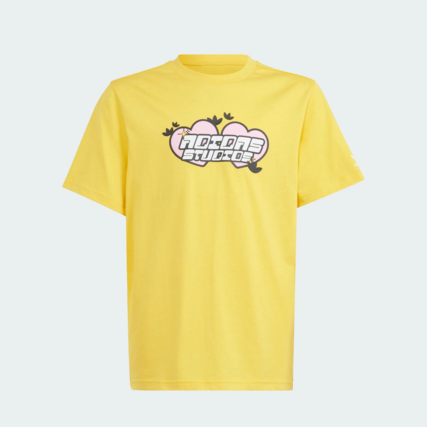 Оригинальная футболка Adidas Clover TEE для больших детей с принтом, спортивная, с коротким рукавом, модель IR9777.