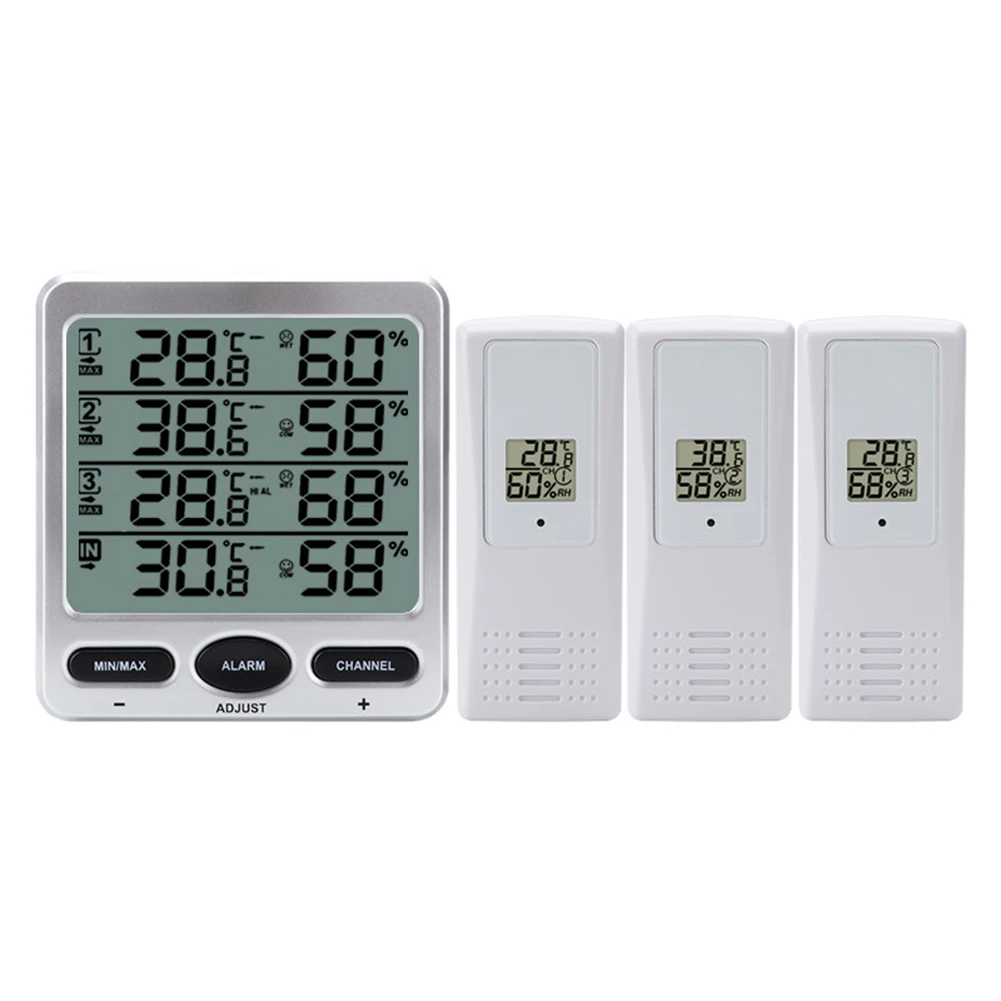 

Indoor Outdoor Wireless Electronic Thermometer Hygrometer Weather Station with LCD Display Screen for Home Use