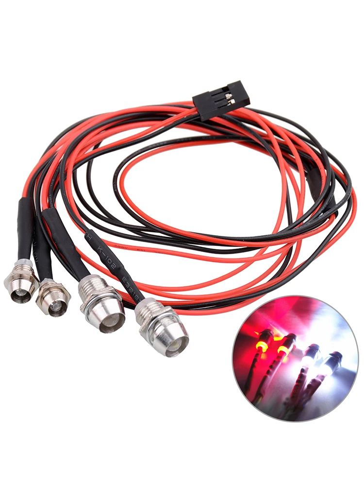 9IMOD RC LED Light kit per 1/18 1/12 1/10 1/8 1/5 Traxxas HSP SCX10 D90 HPI Redcat RC4WD Tamiya Axial Lights Set RC Car Lamp