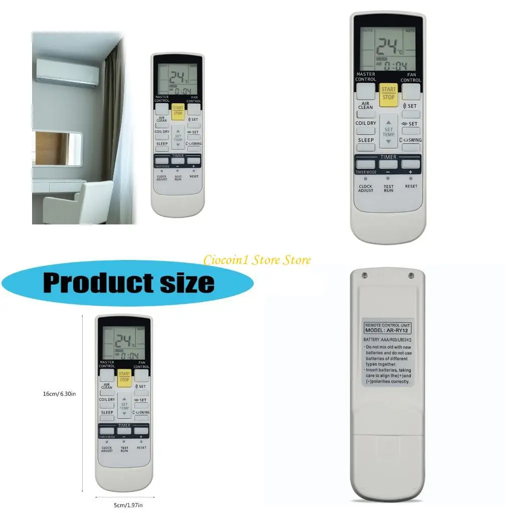 

A3PC Дистанционный контроль замена для AR-RRY3 AR-RRY4 AR-RRY6 AR-RRY5 Кондиционер