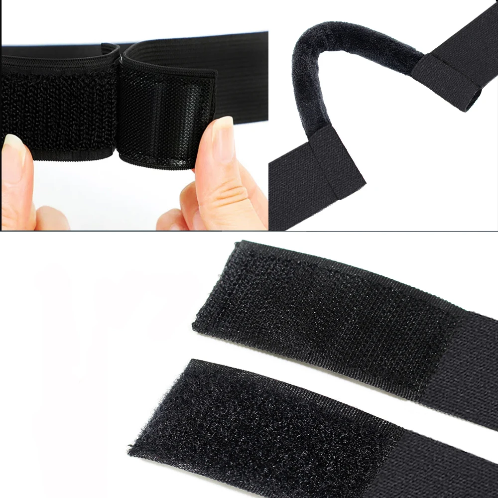 3pcs/1pcs New Arrival Comfortable Lace Melt Wig Band - Adjustable, Ear Protection, 3cm Width, Black, for Wig Edge Security image 5