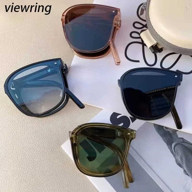 Viewring Klappbare Sonnenbrille, tragbare, ultraleichte Sonnenschutz- und UV-Schutz-Sonnenbrille für Männer und Frauen