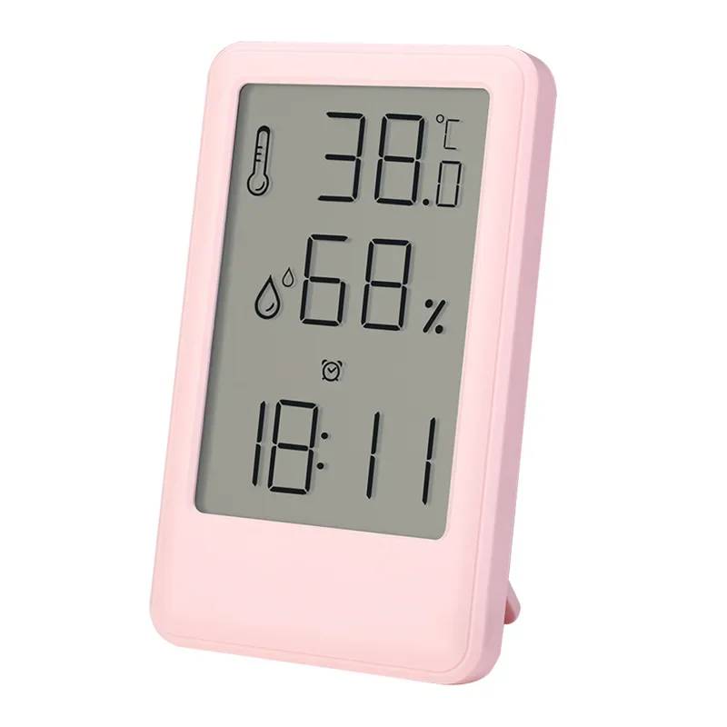 Reloj despertador de pantalla grande Lcd, reloj Digital colgante de sobremesa de doble uso, pantalla de temperatura y humedad para habitación de niños, nuevo