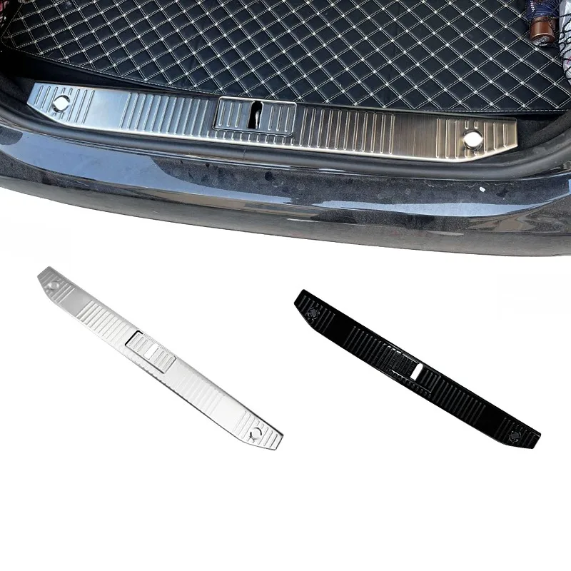 

For Mercedes Benz S Class W221 S350 S400 2006-2013 ,Car Rear Trunk Bumper Trim Stirp Cover Rear Guard Panel Protection Door Sill