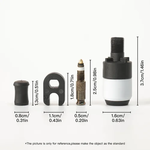 Imagen 2 del producto SCHWALBE CLIK WALVE-Kits de conversión de boquilla de aire de liberación rápida para válvula Presta desmontable, herramientas de reparación de boquilla de aire