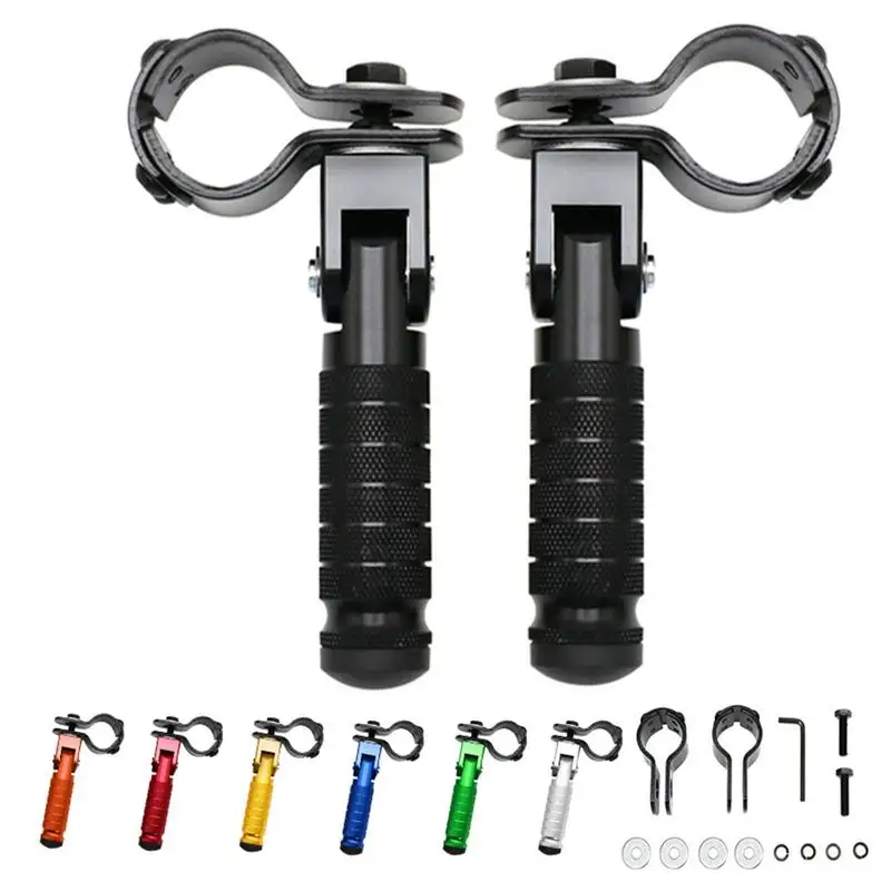 

Universal Motorcycle Folding Footrests Passenger Footrest Pedal Rear Foot Pegs Set CNC Aluminum Part for Motorcycles