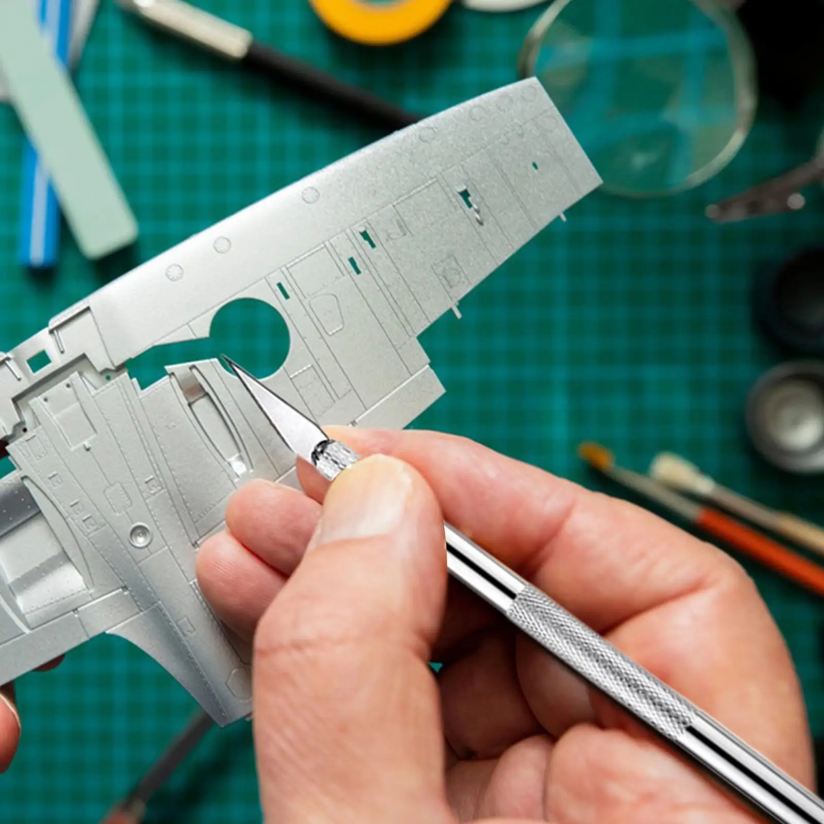 Kit de modelo de ferramentas modelador rebarbação kit multiuso 17 peças ferramentas modelo precisão para construção pintura carro jóias carpintaria