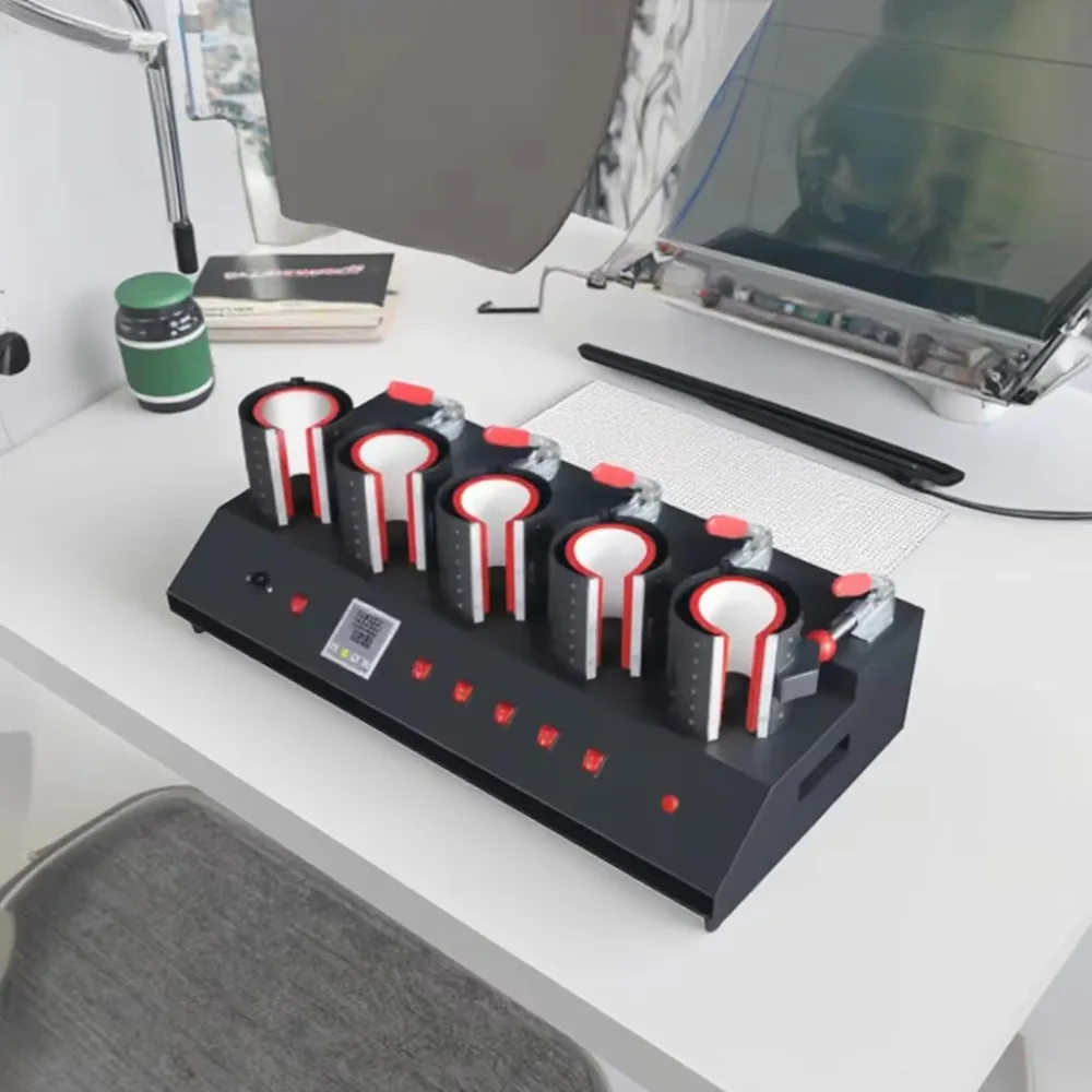 

11 oz multi-color 5-in-1 heater transfer tumbler machine sublimation printing mug printing press industrial equipment