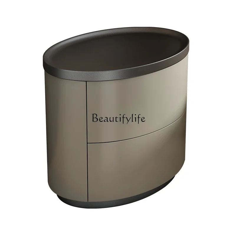 

ls 42Italian minimalist oval bedside table simple modern bedroom bedside cabinet