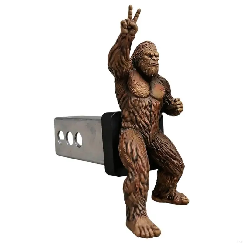 2025 New Funny Apes Trailer Hitch Cover With Peace Sign & Flag Design 2 Size for Truck