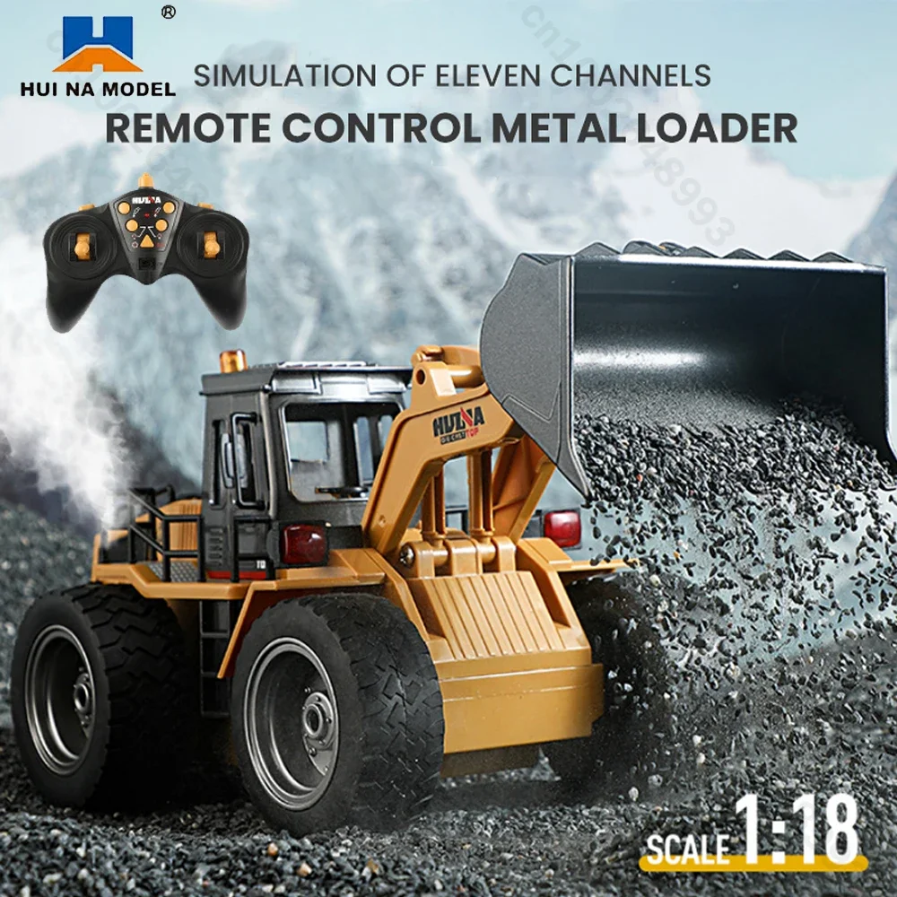 

Huina 1520 1:18 RC Трактор Лопата Игрушка Радиоуправляемый Вилочный погрузчик 11CH Инженерный автомобиль Игрушка для детей Игрушки для мальчиков Бульдозер Модель трактора