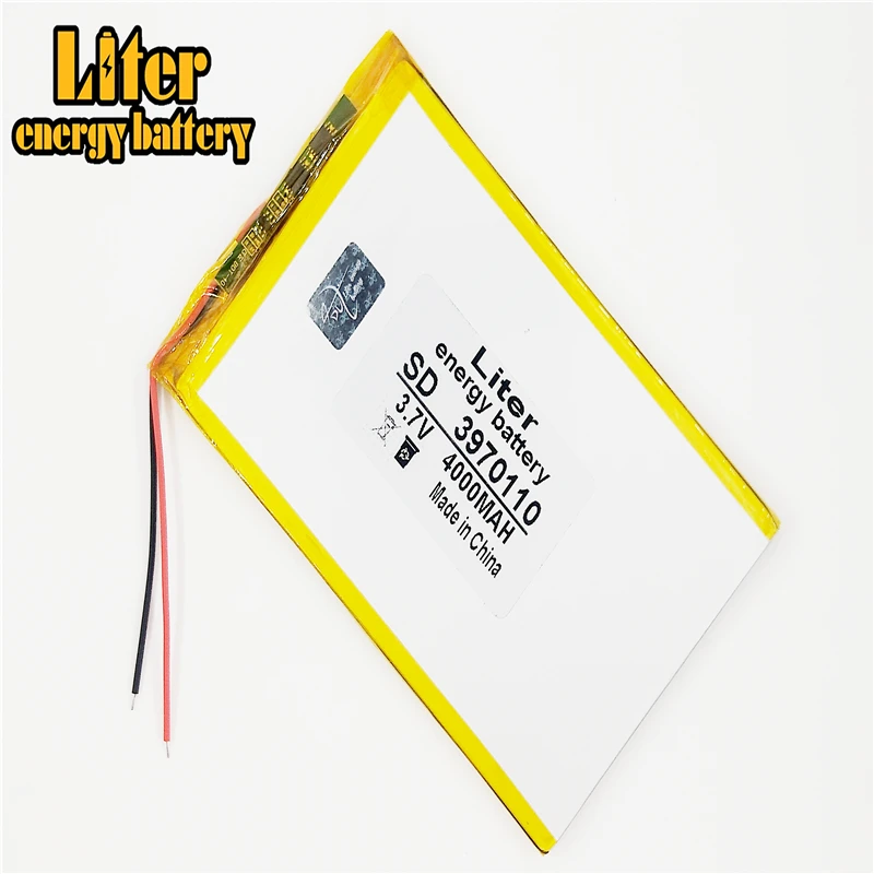 

3970110 4000mAh 3,7 V литий-полимерный перезаряжаемый аккумулятор li-po для планшета MP5, блок питания, рекордер