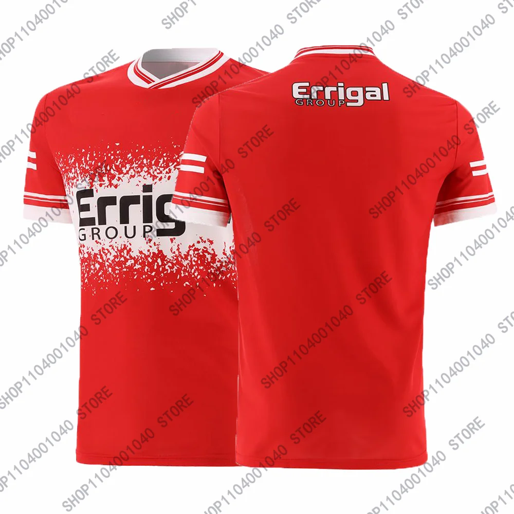 2024 New Derry Gaa Home Football Jersey 3d Men's Tshirts Summer Outdoor Sports Soccer Training Fitness Unisex tees Tops Clothing