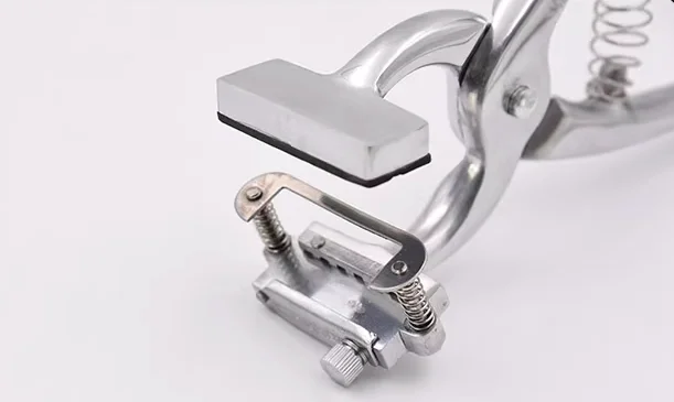 خنزير الأغنام البقرة معدات المزرعة أدوات الحيوان خنزير الأذن الوشم كماشة 6 أرقام الأرانب الوشم ذو طيات