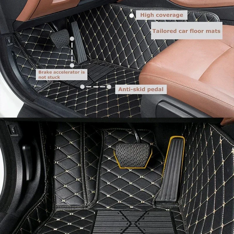 Car Floor Mats Fit For Chrysler PT Curiser 2001 2002 2003 2004 2005 2006 2007 2008 2009 2010 Auto Carpets Foot Coche Accessories