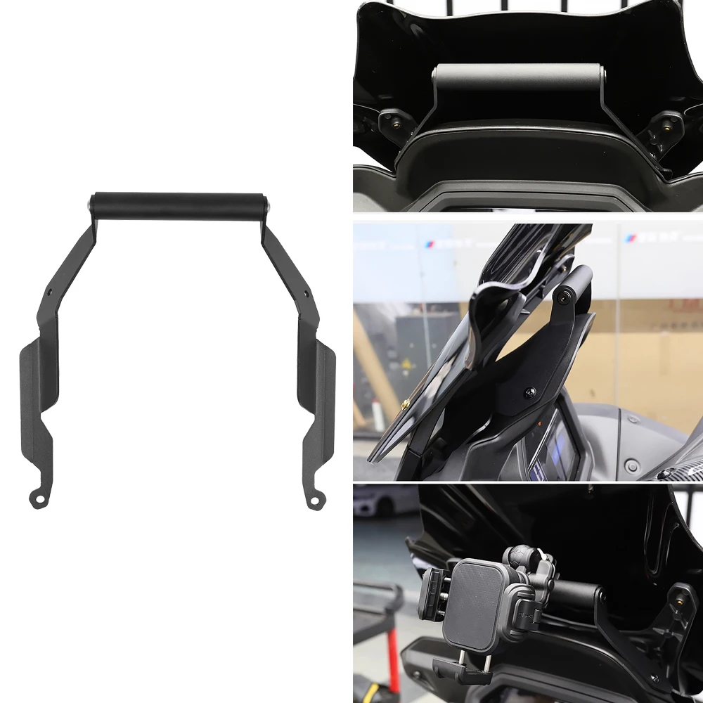 

Bracket Phone Stand Holder Handlebar Extension For YAMAHA X-MAX300 Tech Max XMAX 300 TechMAX+ 2025 Motorcycle GPS Navigation
