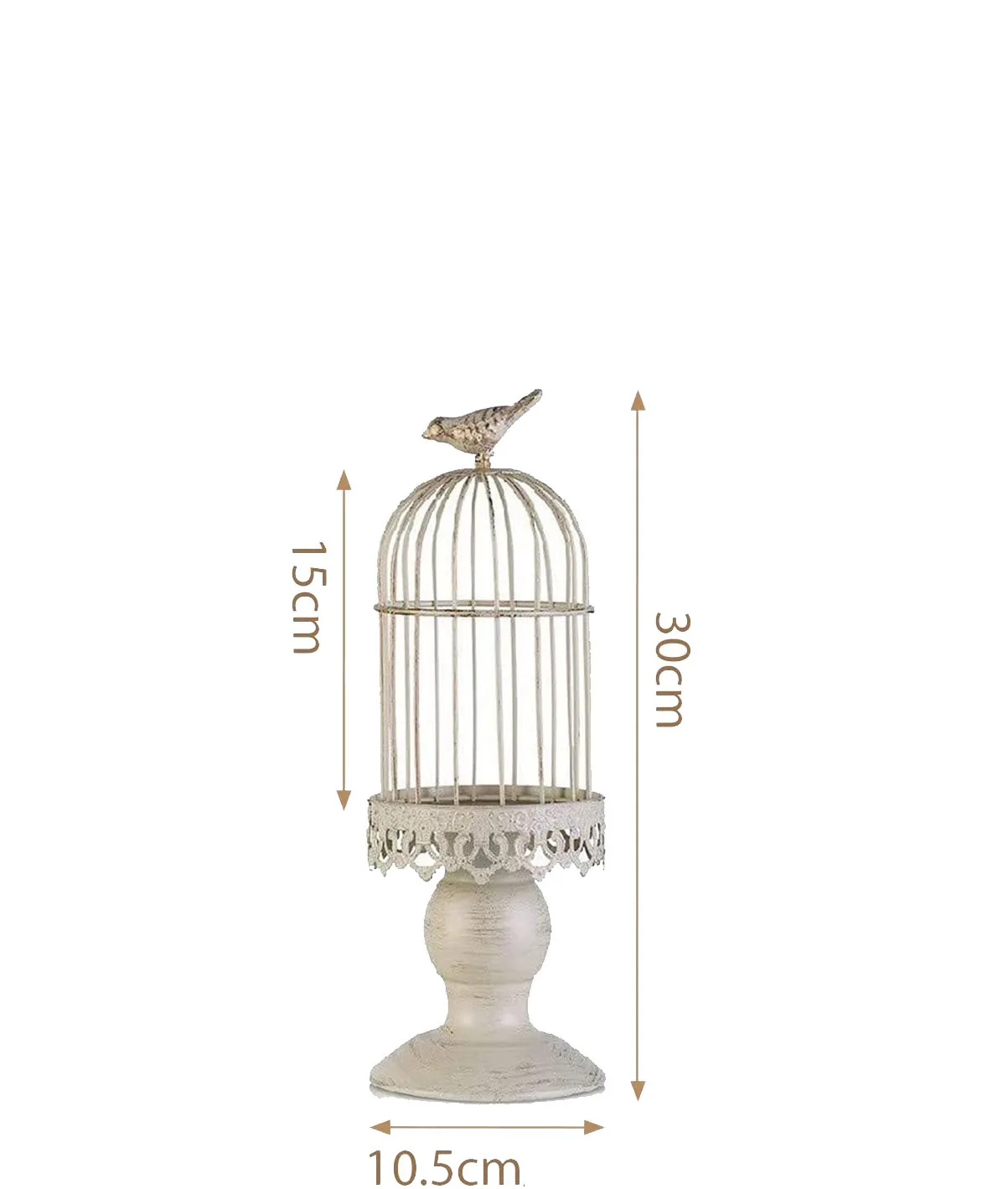 Hot Sale Creative Retro Birdcage Candlestick Decoration European Iron Candlestick Wedding Restaurant Props