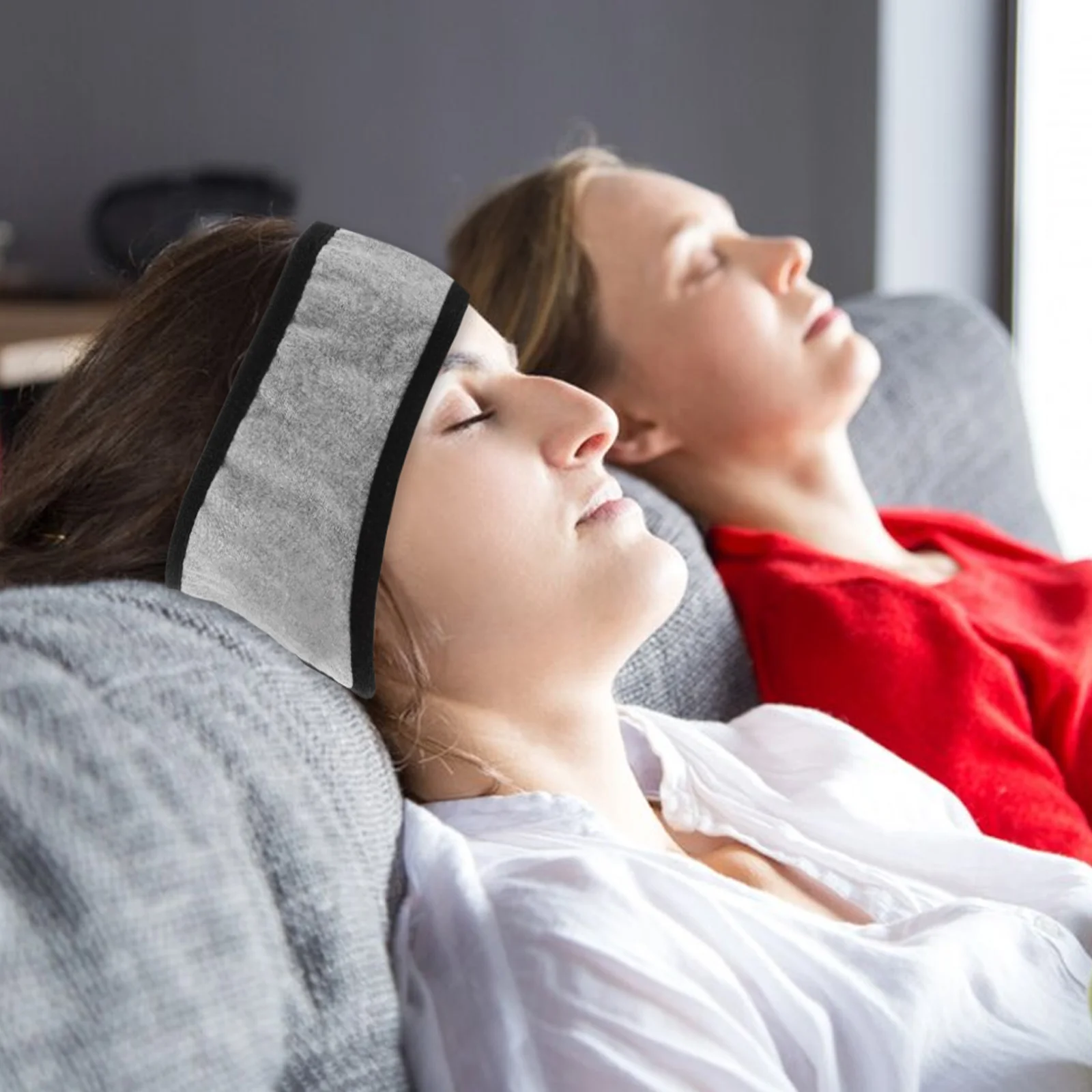 زوج واحد من قناع النوم المقاوم للصوت والضوضاء وخفيف الوزن ومحمول للبالغين أثناء السفر إلى المنزل #5