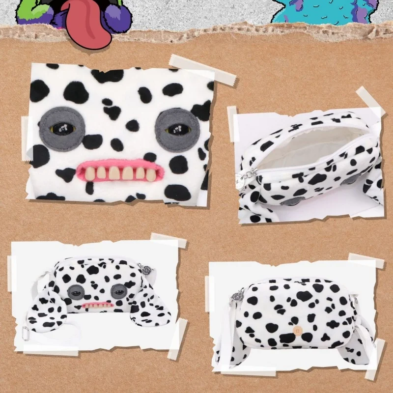 Fuggler Monster Ugly Cute Big Head Plush Crossbody Bag Trendy Toys Plush Doll Backpack Adjustable Strap For Daily Use