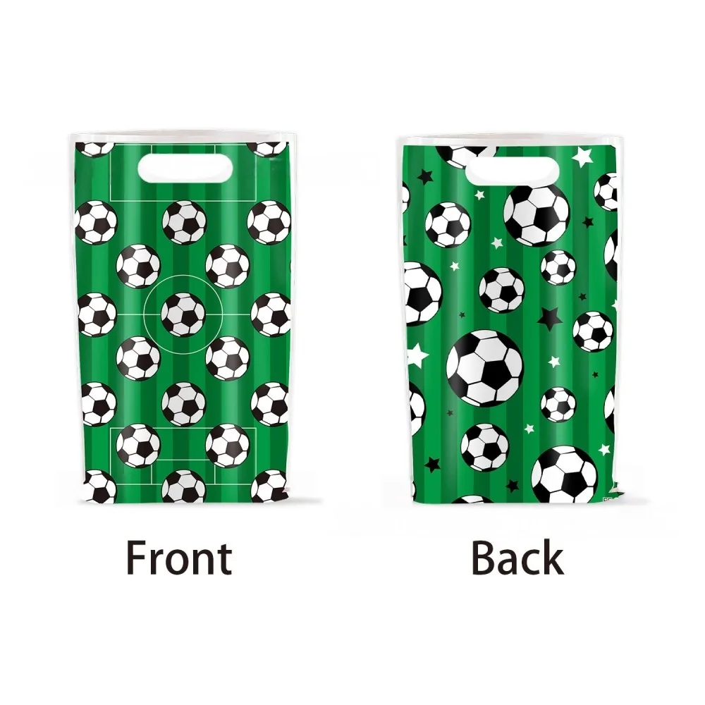 10-50 قطعة 16X25cm كرة القدم موضوع حفلة هدية حمل حقيبة للمدرسة الرياضة كرة القدم لعبة كرنفال وجبات خفيفة الحلوى الحلوى شنطة هدايا #5