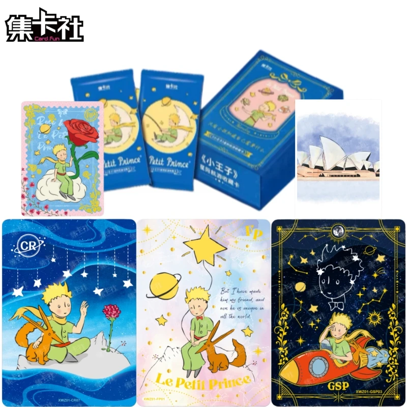 cardfun-the-little-prince-star-voyage-collectible-trading-cards-cartoon-character-hobby-toy-birthday-gift-for-collectors