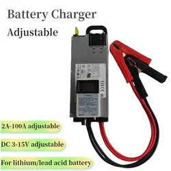 DC 3 -15V 60 100 115A Lithium battery charger Adjustable 12V 12.6V 14.6V 2S 3S 4S Lifepo4 Lead acid Lipo Li-Ion Charging BMS