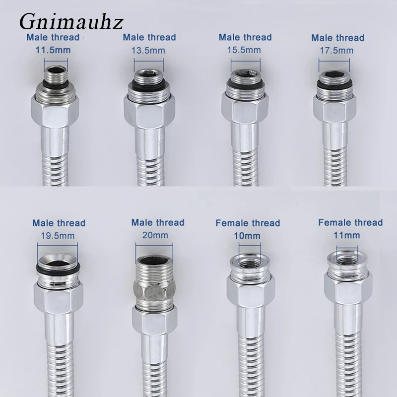 External thread shower head hose connector interface accessories, old shower adapter head, external thread external thread inter
