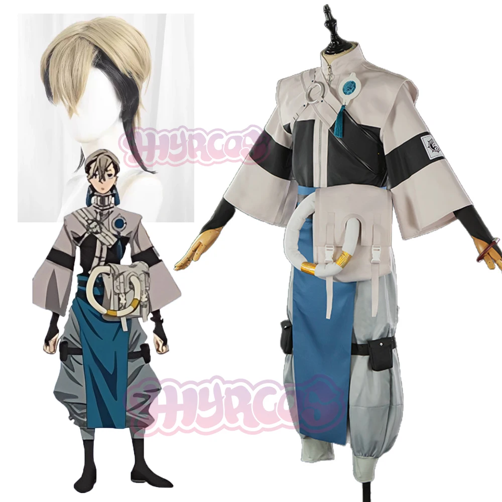 Gachiakuta Zanka Cosplay disfraz peluca Zanka Nijiku uniforme pendientes Akuta limpiadores fiesta de Halloween mujeres hombres traje de Festival