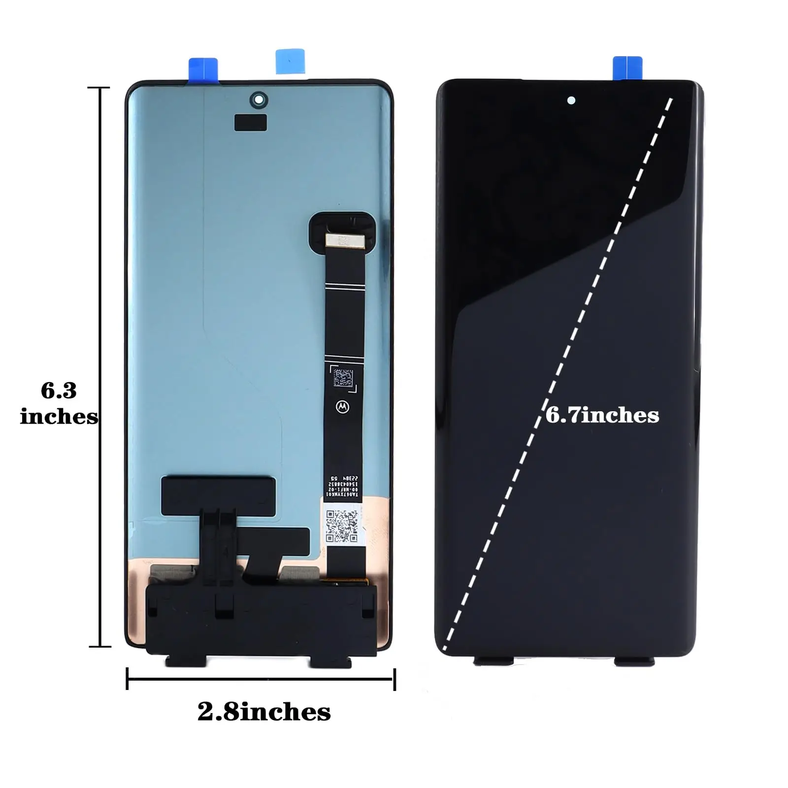 Super AMOLED LCD For Motorola Moto Edge 30 Ultra XT2201 LCD Display Screen Touch Digitizer Assembly Display Replacement 6.67“