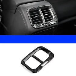 carbon fiber for Volkswagen Vw Tiguan Car Rear Armrest Vent Frame Trims Interior Accessories 2017 2018 2019 2020 2021 mk2 2022