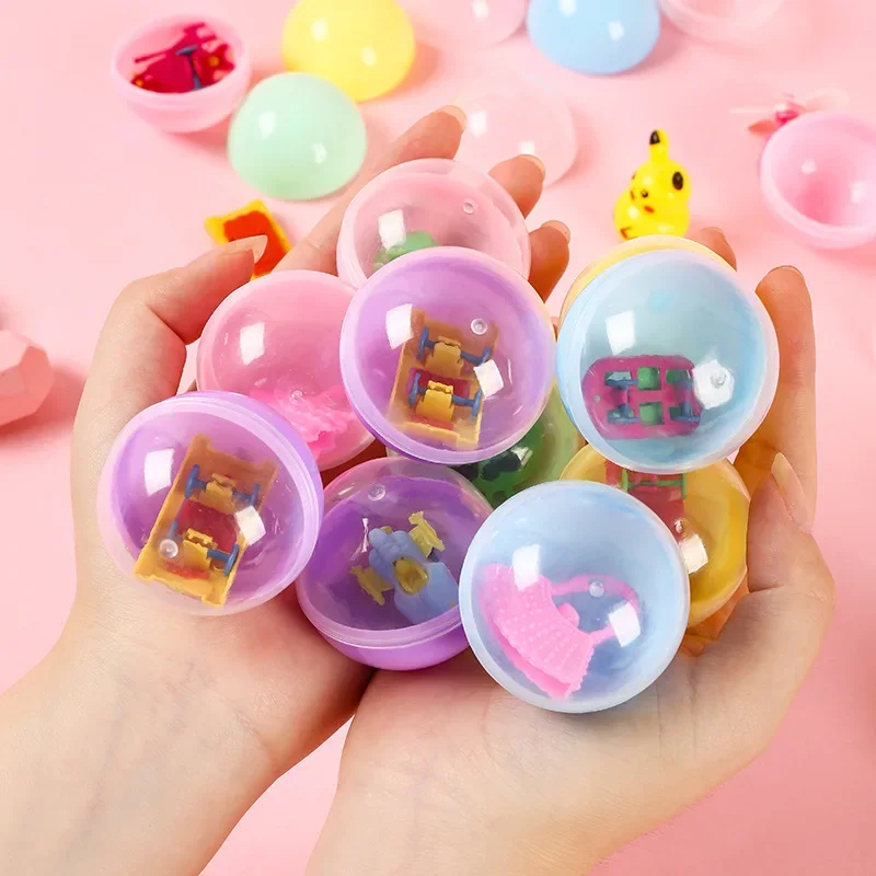 45mm Children Mini Claw Machine Toys Accessory Ball Automatic Operated Play Game Doll Machines Prizes Gifts Twisted Egg Balls