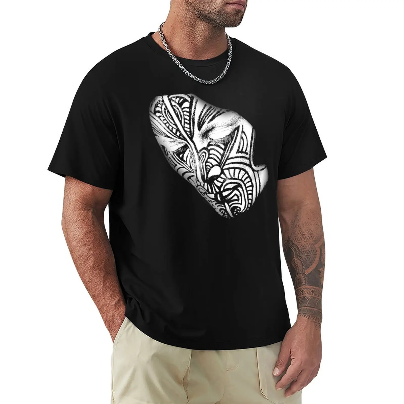 Fever Ray Mask White T-Shirt Festival Casual Short Sleeve