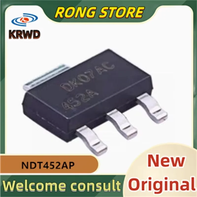 10PCS 452A Chip IC nuevo y original SOT223 NDT452AP NDT452A NDT452
