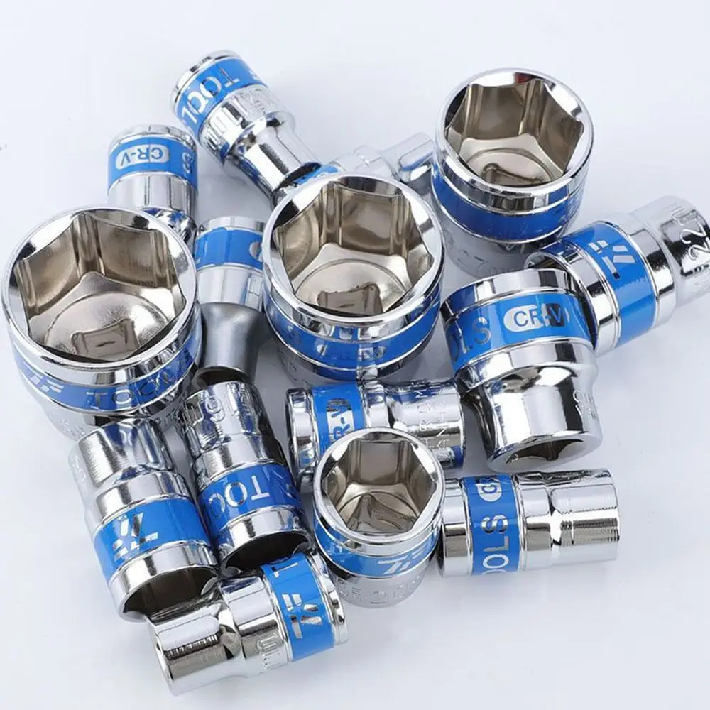 New High Hardness Hex Drive Six Point Profile Blue Band Metric Hex Polished Finish Individual Wrench Mechanical Maintenance