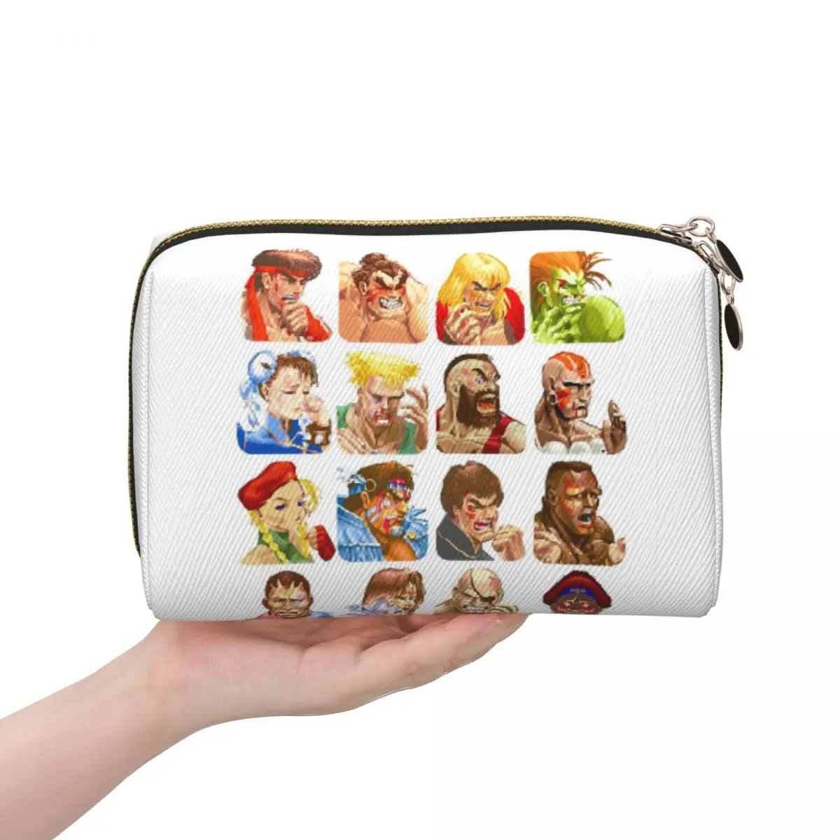 

Перегородчатые портреты Super Street Fighter, женские косметички, дорожный органайзер для макияжа, сумка для хранения туалетных принадлежностей, Dopp Kit Case